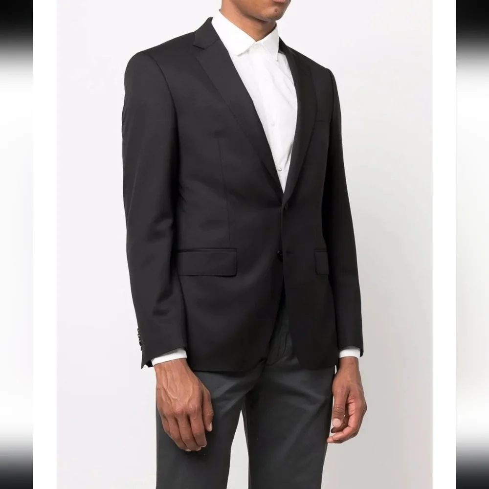 BOSS Hugo Boss Marzotto‎ Italian Fabric Wool Silk Slim Fit Blazer